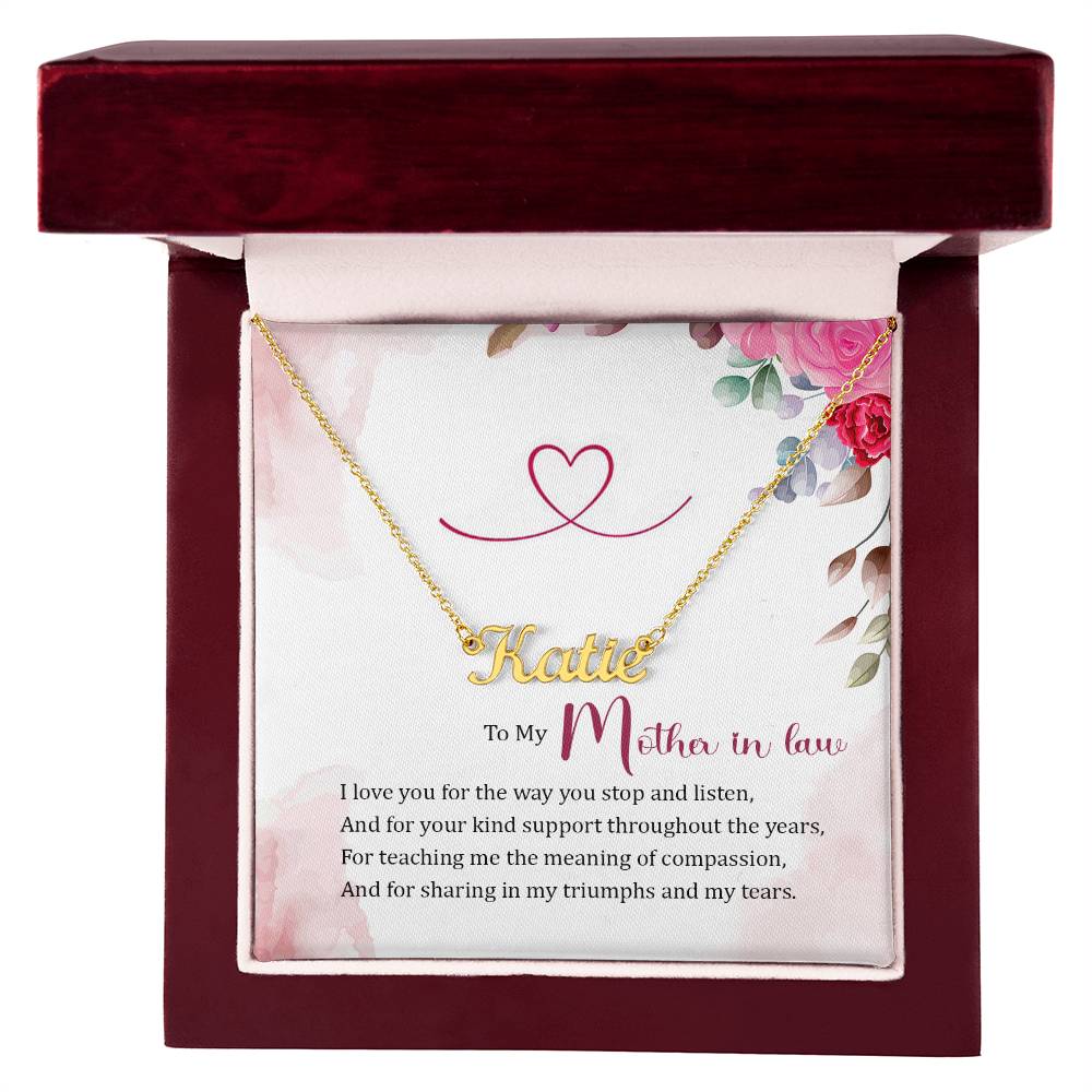 Custom Name Necklace - For Mother-in-Law
