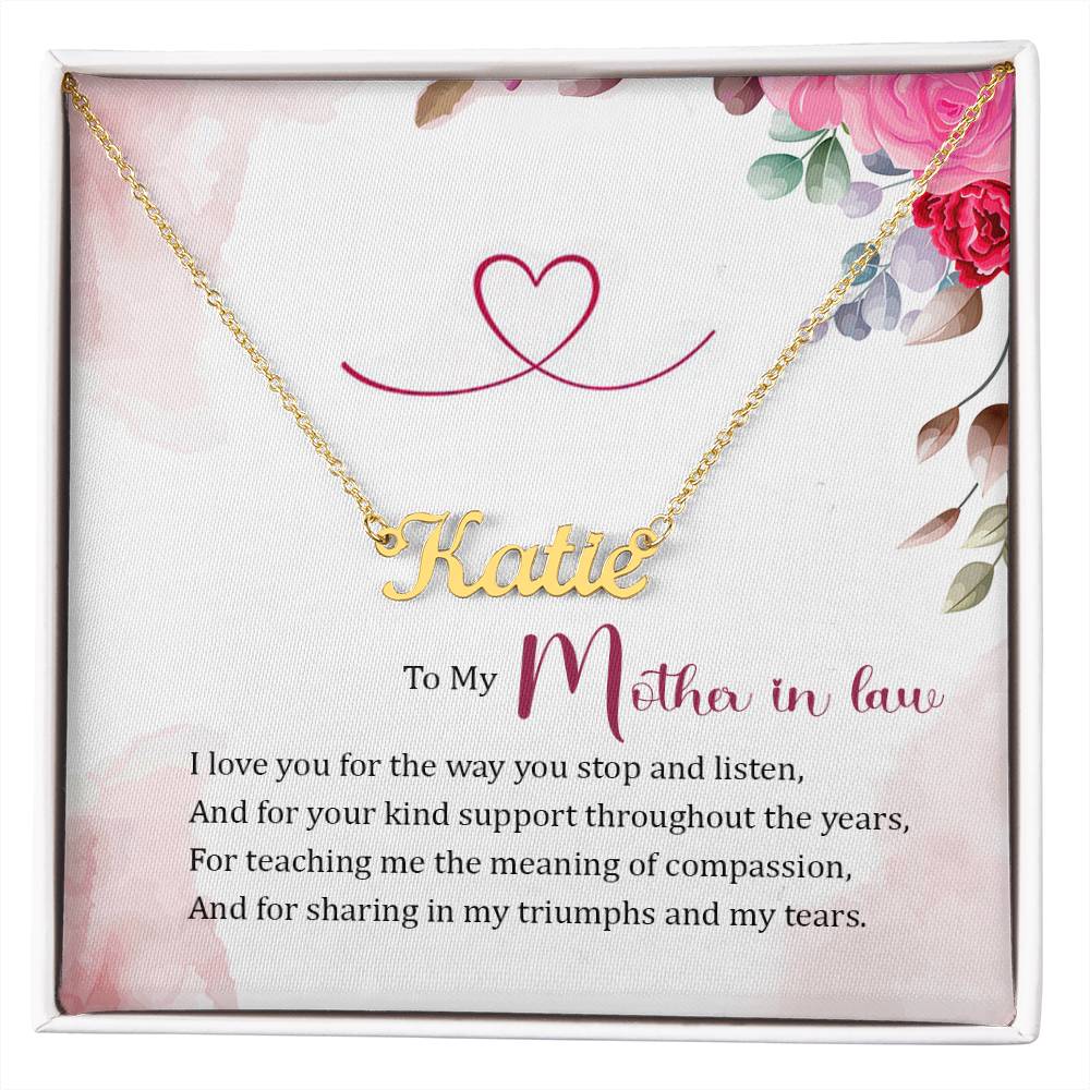 Custom Name Necklace - For Mother-in-Law