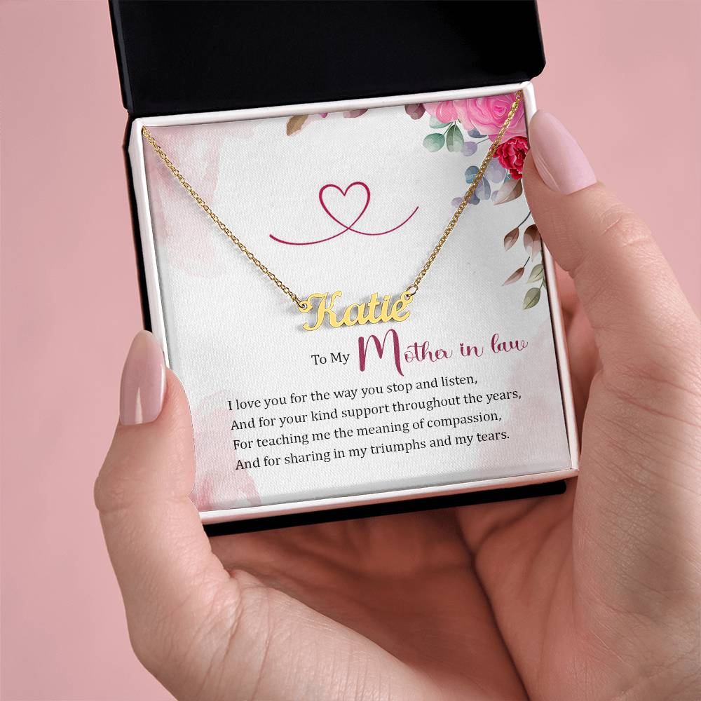 Custom Name Necklace - For Mother-in-Law