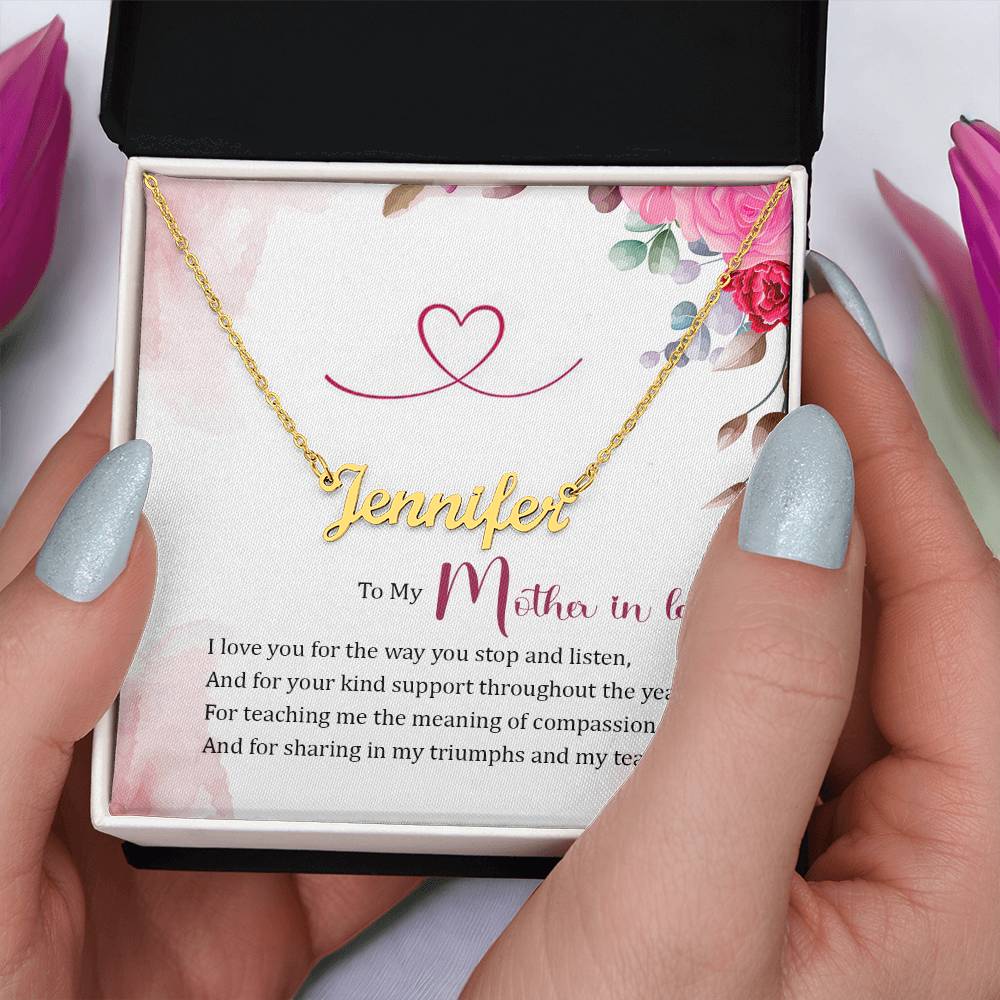Custom Name Necklace - For Mother-in-Law
