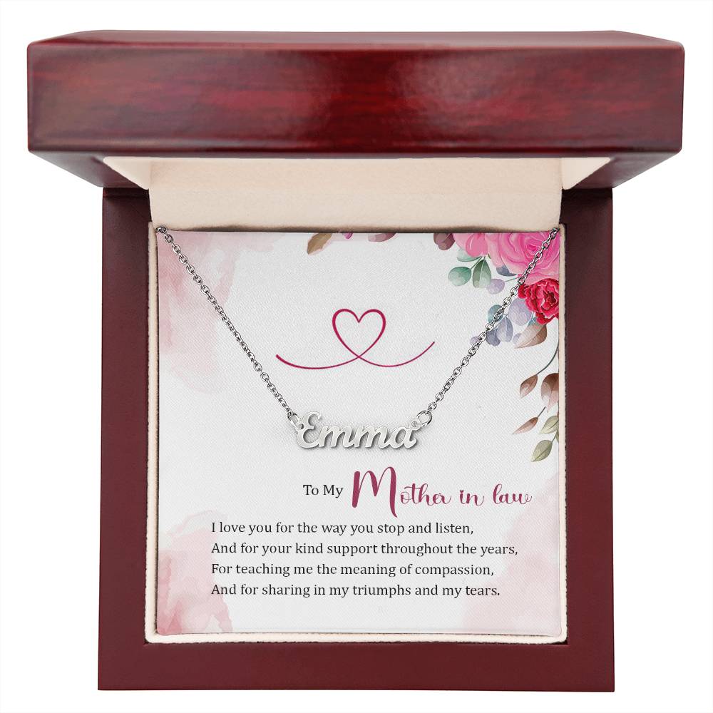 Custom Name Necklace - For Mother-in-Law