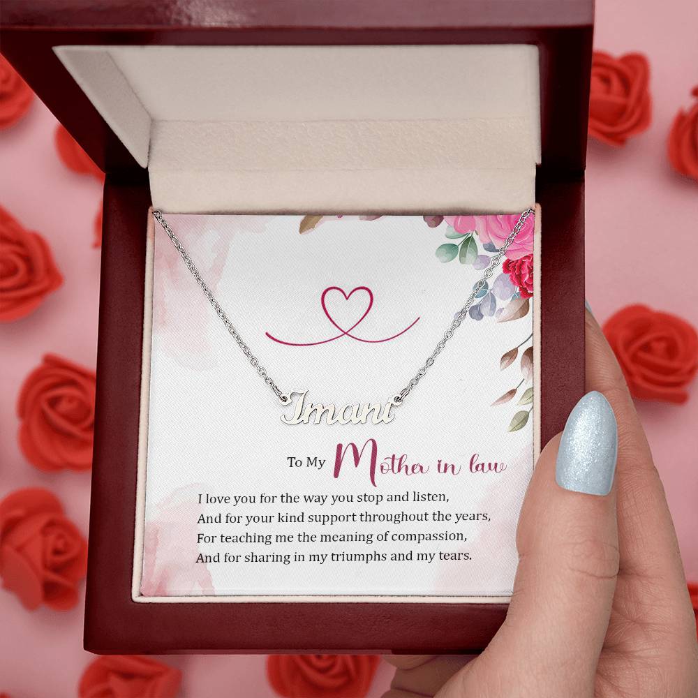 Custom Name Necklace - For Mother-in-Law