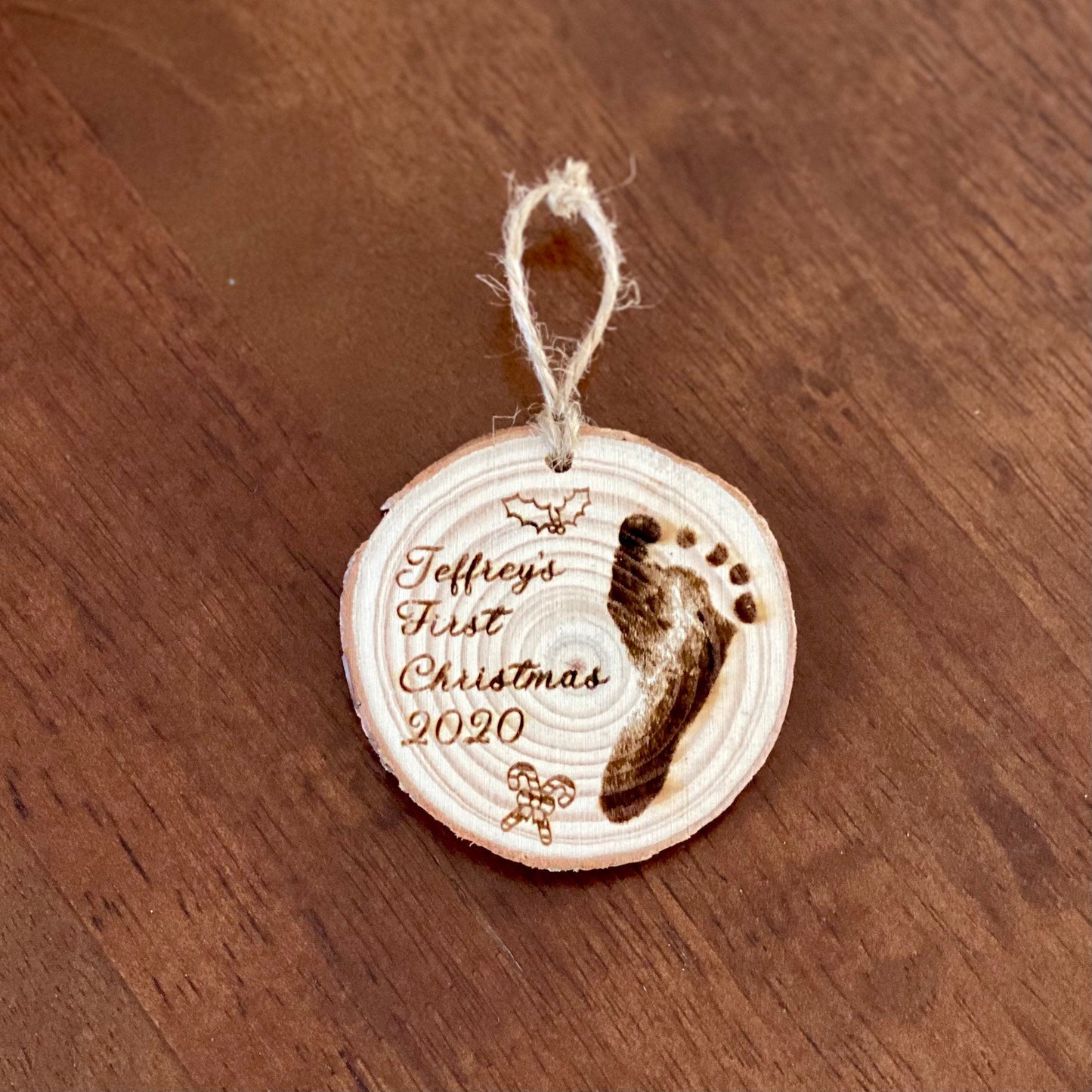 Personalized Baby’s First Christmas Engraved Ornament