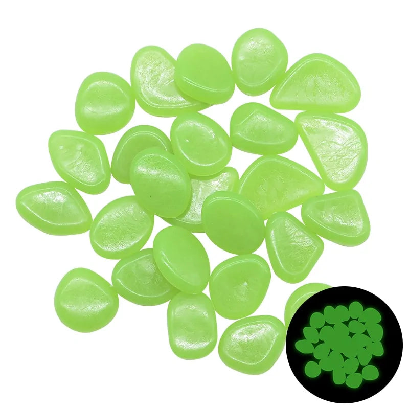 Glowing Dark Garden Pebbles