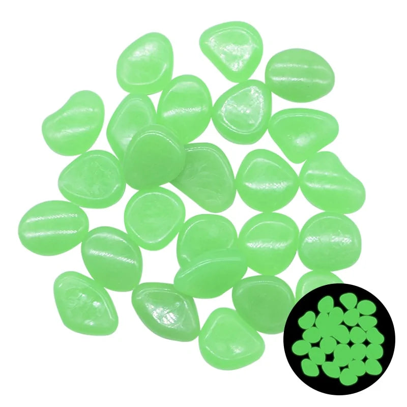 Glowing Dark Garden Pebbles