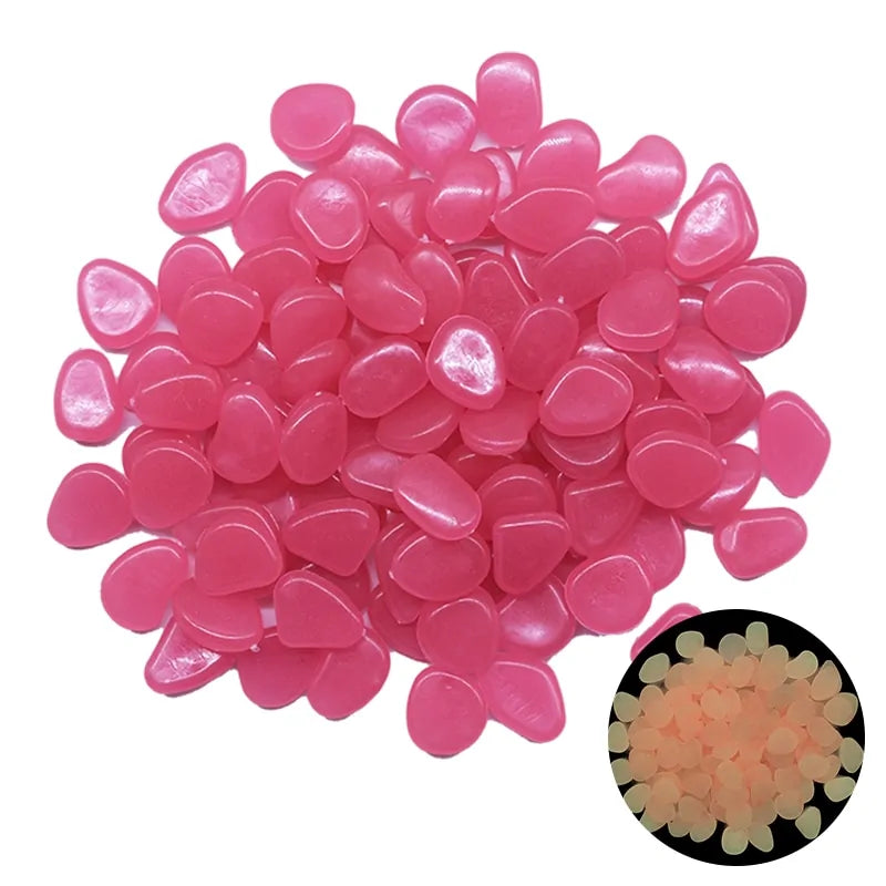 Glowing Dark Garden Pebbles