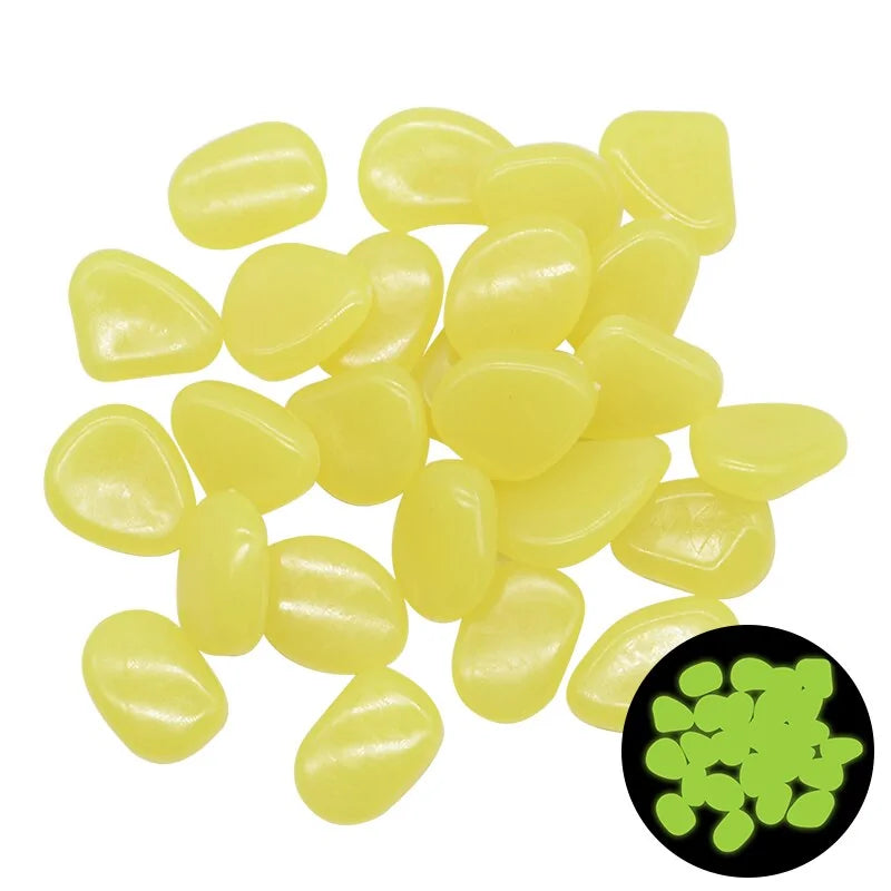 Glowing Dark Garden Pebbles