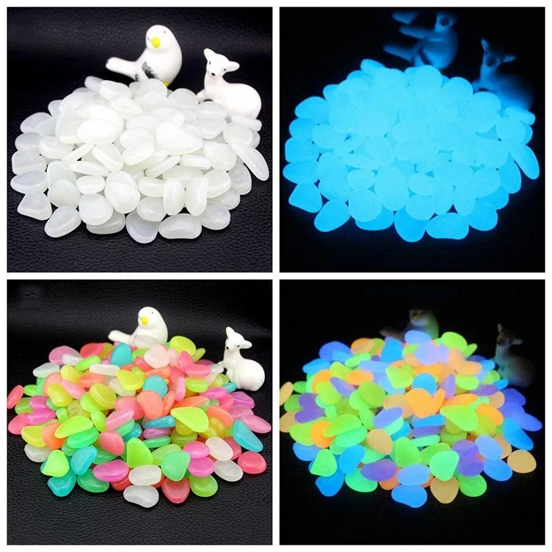 Glowing Dark Garden Pebbles