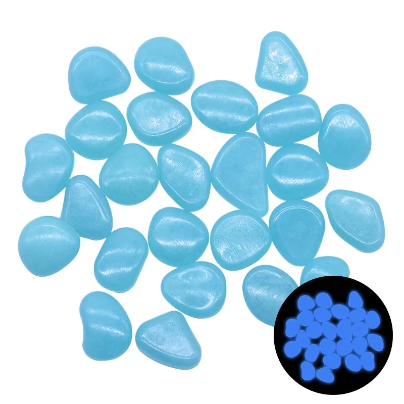 Glowing Dark Garden Pebbles