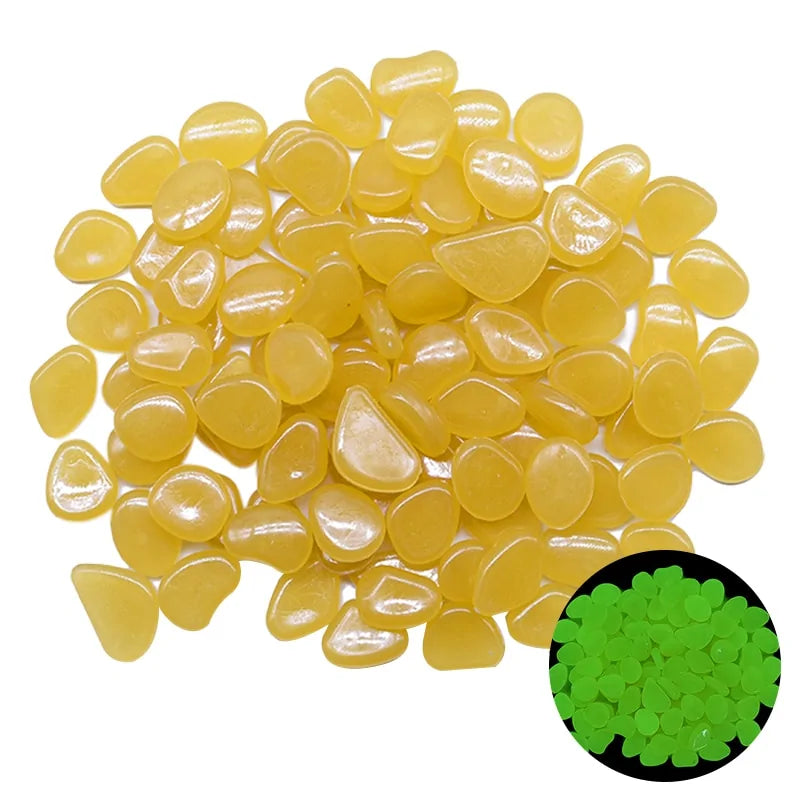 Glowing Dark Garden Pebbles